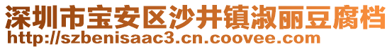 深圳市寶安區(qū)沙井鎮(zhèn)淑麗豆腐檔