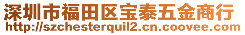 深圳市福田區(qū)寶泰五金商行