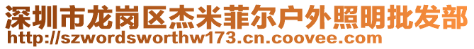 深圳市龍崗區(qū)杰米菲爾戶外照明批發(fā)部