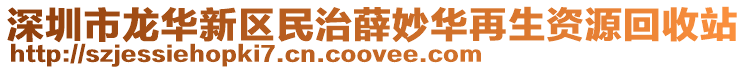 深圳市龍華新區(qū)民治薛妙華再生資源回收站