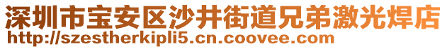 深圳市寶安區(qū)沙井街道兄弟激光焊店