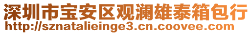 深圳市寶安區(qū)觀瀾雄泰箱包行