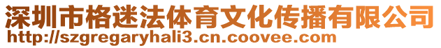 深圳市格迷法體育文化傳播有限公司