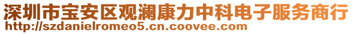 深圳市寶安區(qū)觀瀾康力中科電子服務商行