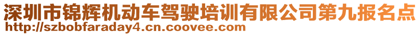 深圳市錦輝機(jī)動(dòng)車(chē)駕駛培訓(xùn)有限公司第九報(bào)名點(diǎn)