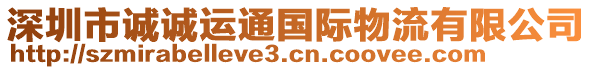 深圳市诚诚运通国际物流有限公司