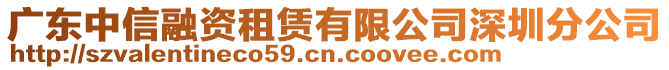 廣東中信融資租賃有限公司深圳分公司