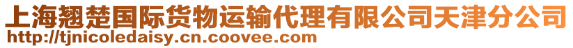 上海翹楚國際貨物運輸代理有限公司天津分公司