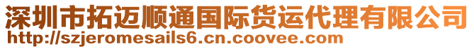 深圳市拓邁順通國際貨運(yùn)代理有限公司