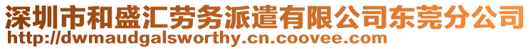 深圳市和盛匯勞務派遣有限公司東莞分公司