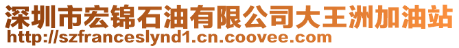 深圳市宏錦石油有限公司大王洲加油站