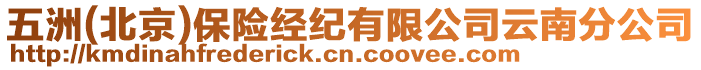 五洲(北京)保險經紀有限公司云南分公司