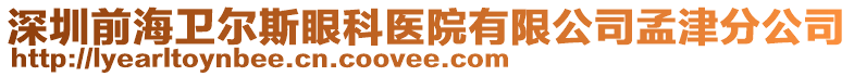 深圳前海卫尔斯眼科医院有限公司孟津分公司