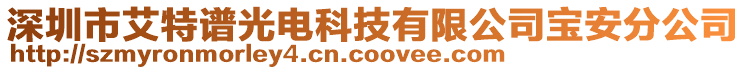 深圳市艾特譜光電科技有限公司寶安分公司