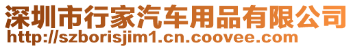 深圳市行家汽車用品有限公司