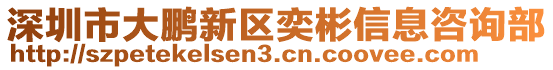 深圳市大鵬新區(qū)奕彬信息咨詢部