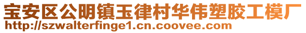 宝安区公明镇玉律村华伟塑胶工模厂