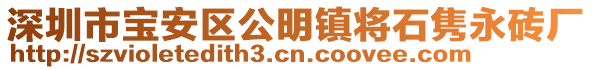 深圳市寶安區(qū)公明鎮(zhèn)將石雋永磚廠