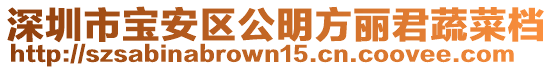 深圳市寶安區公明方麗君蔬菜檔