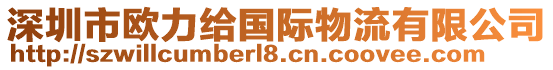 深圳市歐力給國(guó)際物流有限公司