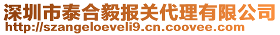 深圳市泰合毅報關(guān)代理有限公司