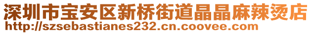 深圳市寶安區(qū)新橋街道晶晶麻辣燙店