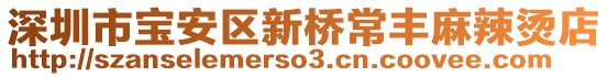 深圳市寶安區(qū)新橋常豐麻辣燙店