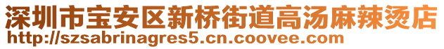 深圳市寶安區(qū)新橋街道高湯麻辣燙店