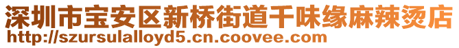 深圳市寶安區(qū)新橋街道千味緣麻辣燙店