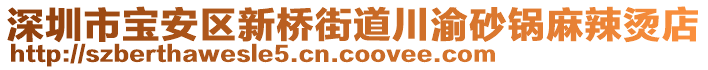 深圳市寶安區(qū)新橋街道川渝砂鍋麻辣燙店