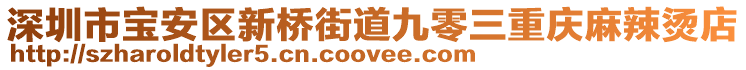 深圳市寶安區(qū)新橋街道九零三重慶麻辣燙店