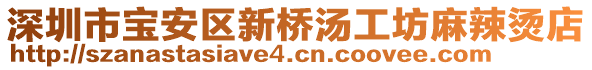 深圳市宝安区新桥汤工坊麻辣烫店