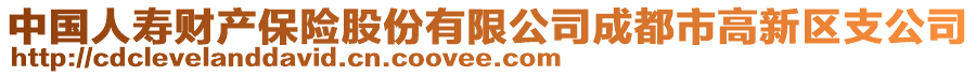 中國人壽財產保險股份有限公司成都市高新區(qū)支公司