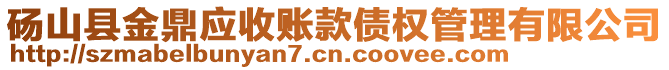 碭山縣金鼎應(yīng)收賬款債權(quán)管理有限公司