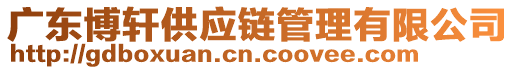 廣東博軒供應(yīng)鏈管理有限公司