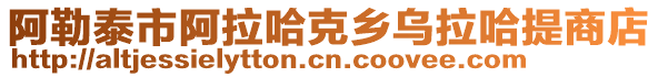 阿勒泰市阿拉哈克乡乌拉哈提商店