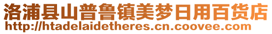 洛浦县山普鲁镇美梦日用百货店