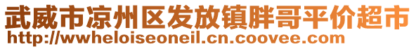 武威市凉州区发放镇胖哥平价超市