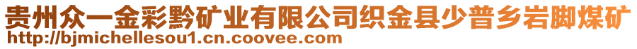 貴州眾一金彩黔礦業(yè)有限公司織金縣少普鄉(xiāng)巖腳煤礦