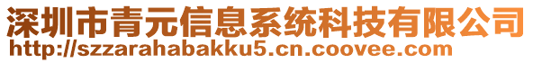 深圳市青元信息系統(tǒng)科技有限公司