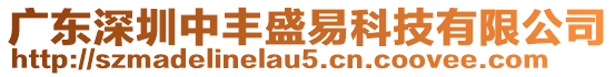 廣東深圳中豐盛易科技有限公司