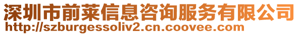 深圳市前萊信息咨詢服務(wù)有限公司