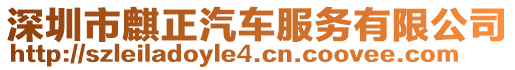 深圳市麒正汽車服務有限公司