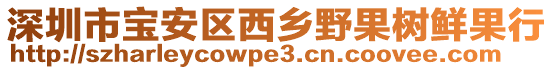 深圳市寶安區西鄉野果樹鮮果行