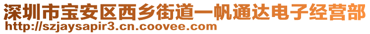 深圳市寶安區(qū)西鄉(xiāng)街道一帆通達(dá)電子經(jīng)營部