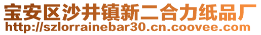 寶安區沙井鎮新二合力紙品廠