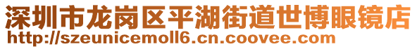 深圳市龍崗區(qū)平湖街道世博眼鏡店