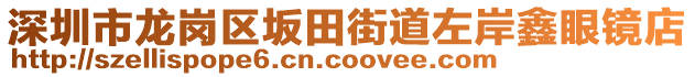 深圳市龍崗區坂田街道左岸鑫眼鏡店
