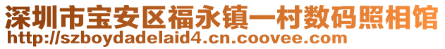 深圳市寶安區(qū)福永鎮(zhèn)一村數(shù)碼照相館