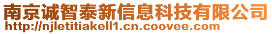 南京誠智泰新信息科技有限公司